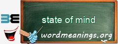 WordMeaning blackboard for state of mind